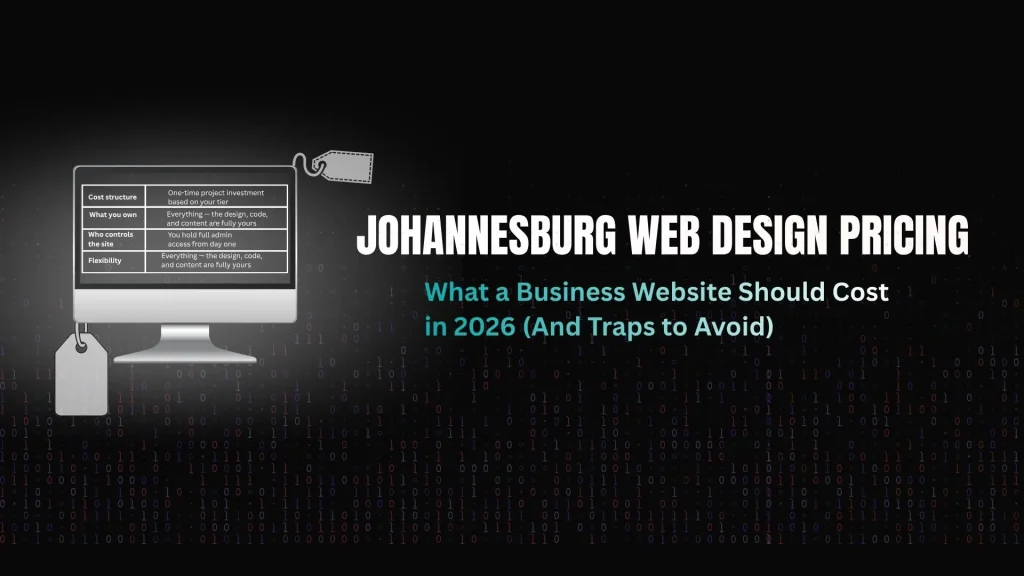 Affordable Web Design for Small Businesses in Johannesburg: What Should It Cost? Pusha Digital transparent web design pricing packages for small businesses in Johannesburg South Africa