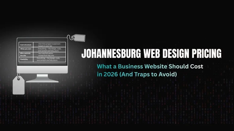 Pusha Digital transparent web design pricing packages for small businesses in Johannesburg South Africa